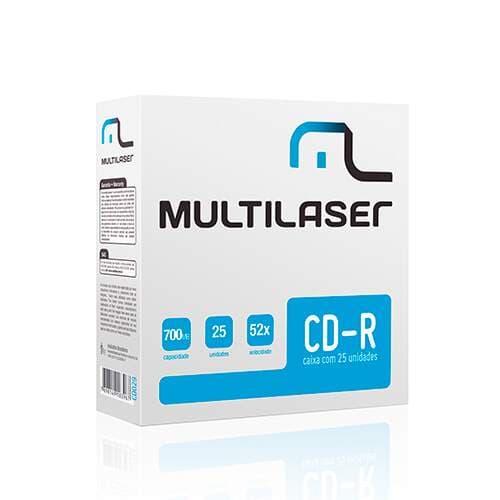 Mídia CD-R com 25 unidades - Multilaser